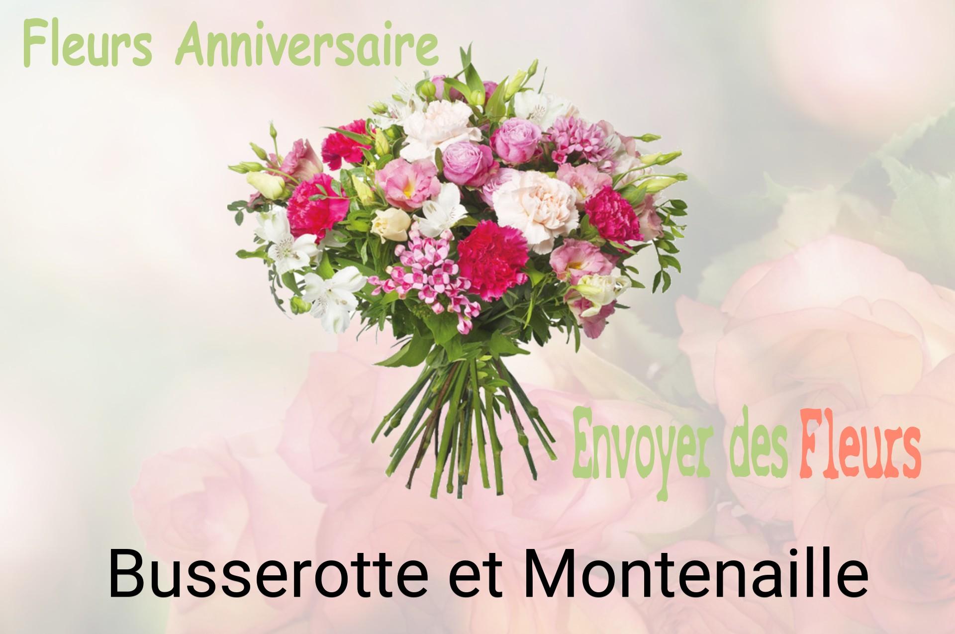 Bouquet de fleurs d’anniversaire livré à Busserotte-et-Montenaille