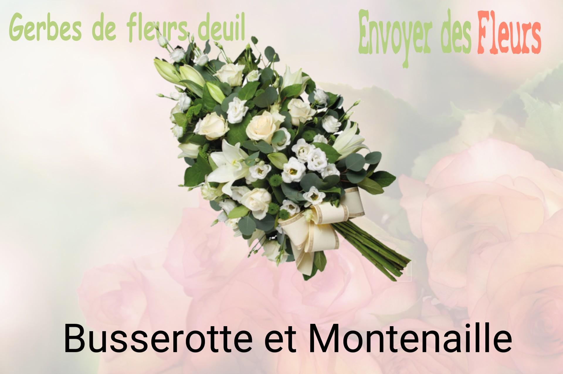 Gerbe de fleurs de deuil livrée à Busserotte-et-Montenaille